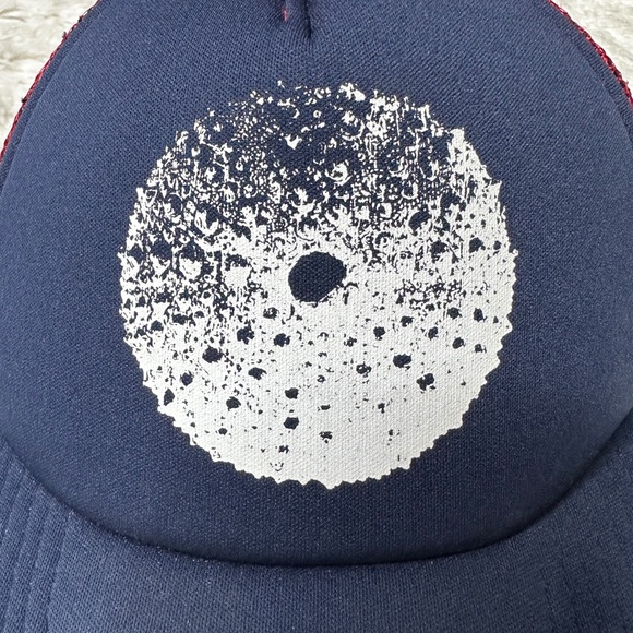 Prooflab Dandelion Mesh Snapback Trucker Hat Navy Burgundy Adult OS - Picture 3 of 11